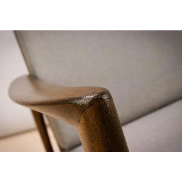 Gray Set of Model 300-139 Armchairs from Swarzędz Factory, 1960s For Sale - Image 8 of 9