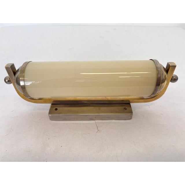 Vintage Bauhaus Chrome and Glass Wall Lamp, 1930s For Sale - Image 6 of 9