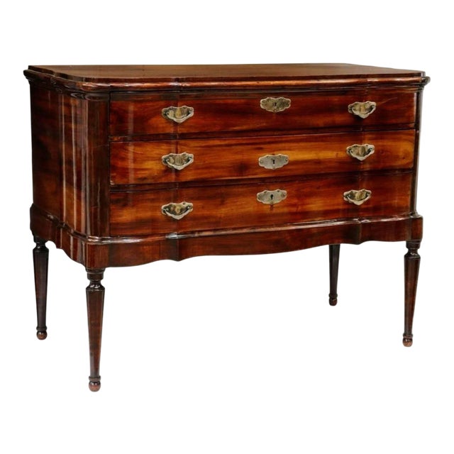 19th Century Formal Sheraton Style Mahogany Commode For Sale