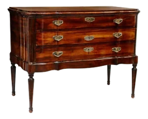 19th Century Formal Sheraton Style Mahogany Commode