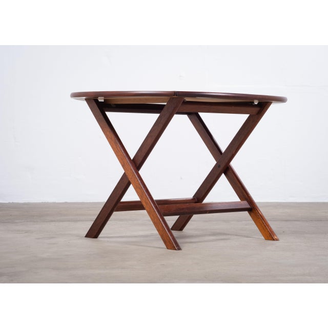 Vintage Folding Mahogany Tray Table, 1950s For Sale - Image 4 of 10