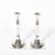 Pair of Silver Corinthian Column & Acanthus Sabbath Candlesticks by Ludwig Nast For Sale - Image 9 of 18