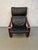 Black Vintage Black Leather Poäng Chair and Ottoman by Noboru Nakamura for Ikea For Sale - Image 8 of 13