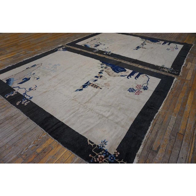 1920s Pair of Chinese Art Deco Carpets 6'x 8' 6" For Sale - Image 12 of 12