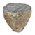 Contemporary Rustic Outdoor Boulder Vintage Stone Side Table Stool For Sale - Image 3 of 5