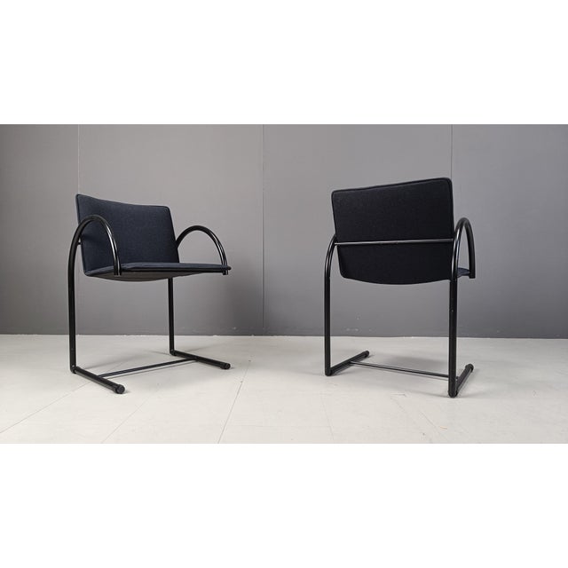 Postmodern Vintage Cirkel Chairs attributed to Metaform, 1980s, Set of 6 For Sale - Image 3 of 12