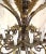 Metal Monumental Vintage Hollywood Regency Tole and Crystal Teardrop 12-Arm Chandelier For Sale - Image 7 of 13