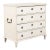 19th Century White Swedish Pine Chest of Four Drawers For Sale