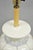 Cream Mid 20th Century Vintage Chinoiserie White Porcelain Jardinere Table Lamp With Applied Flowers For Sale - Image 8 of 12