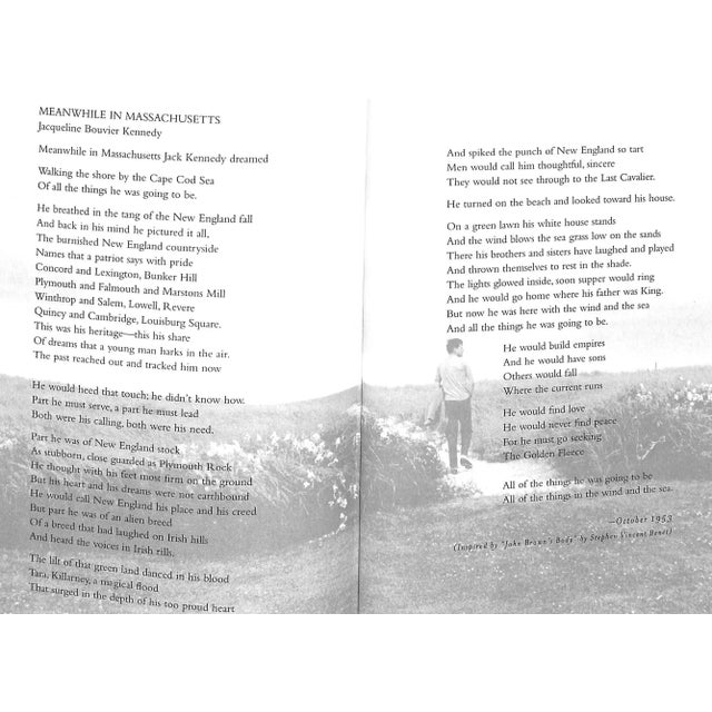 Paper "The Best-Loved Poems of Jacqueline Kennedy Onassis" 2001 Kennedy, Caroline For Sale - Image 7 of 10