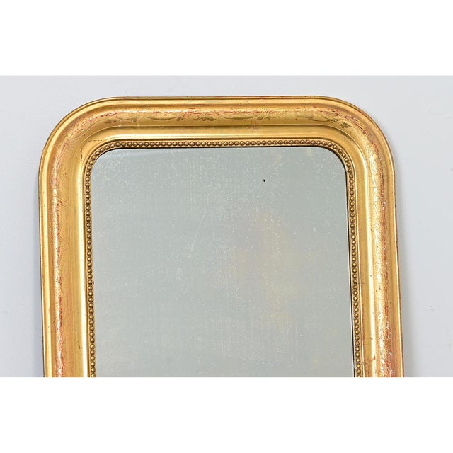 Mid 19th Century French 19th Century Petite Louis Philippe Gilt Mirror For Sale - Image 5 of 12