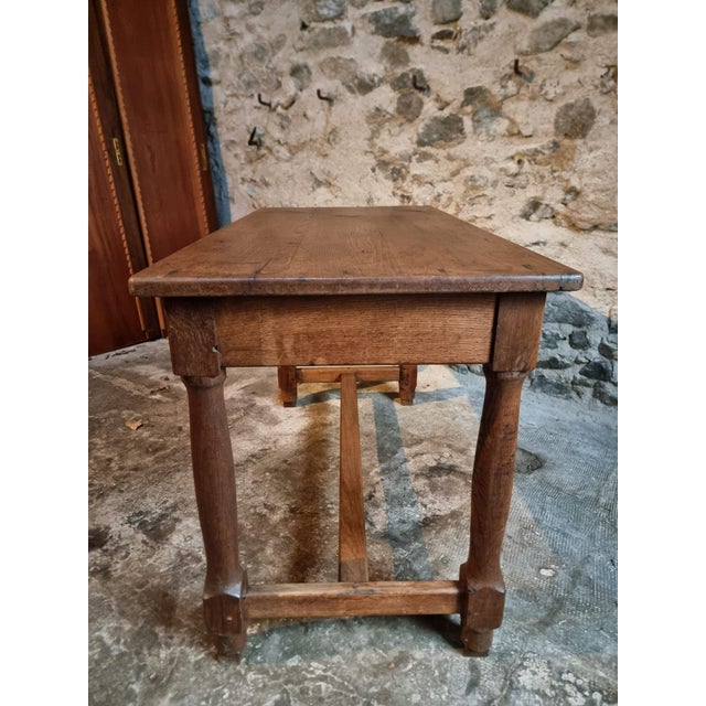 Antique French Farmhouse Table in Oak, 1780s For Sale - Image 13 of 18