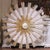 Vintage Italian Carved Giltwood Sunburst Mirror With Two-Tier Rays For Sale In Dallas - Image 6 of 8