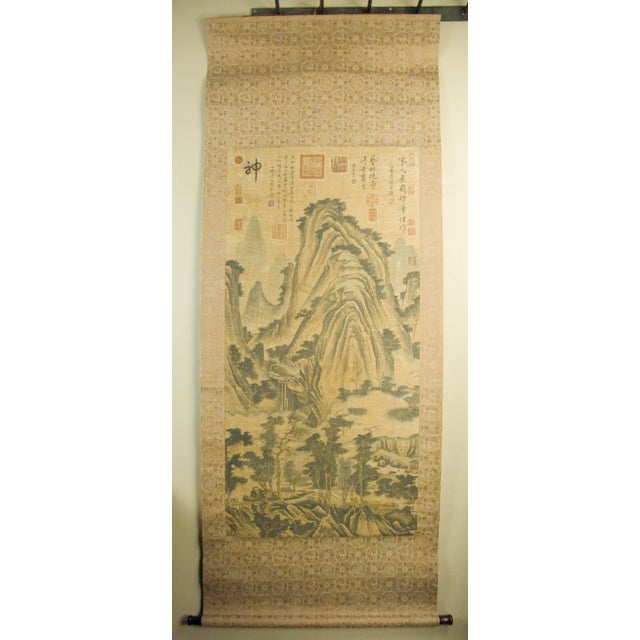 Early 20th Century Chinese Landscape Scroll For Sale - Image 10 of 10