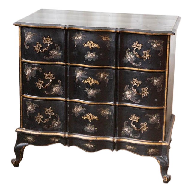 Antique Scandinavian Painted Pine Chest, Early 20th Century For Sale