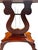 Stone Vintage Neoclassical Lyre-Base Marble-Top Accent Table For Sale - Image 7 of 11