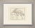 An original copper engraved map, uncolored, of the world as the ancients knew it, drawn on a curved graticule. Europe, the...