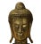 Master handcrafted Buddha head on stand, this statue is carved with solid wood painted with gold color, decorate with...