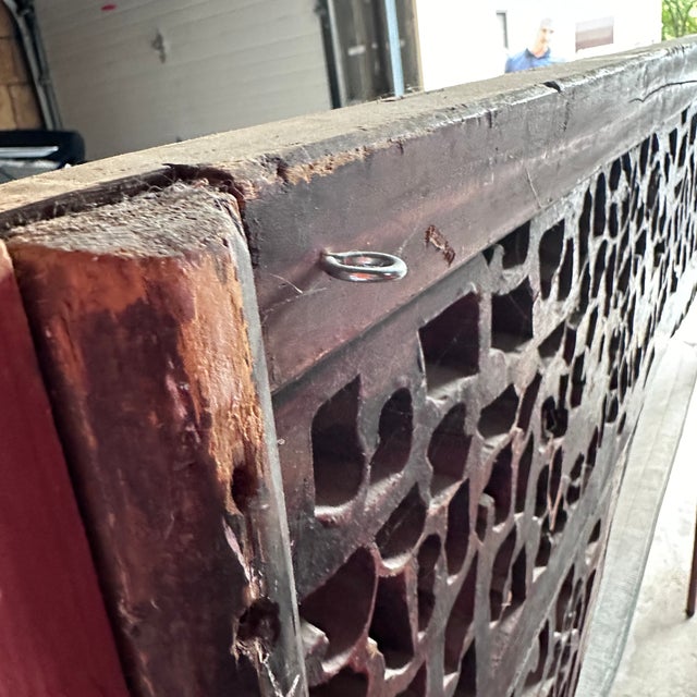 Early 20th Century Early 20th Century Chinese Carved Architectural Panel For Sale - Image 5 of 11