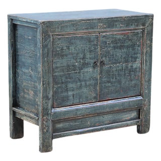 Vintage Chinese Painted and Lacquered Hall Cabinet For Sale