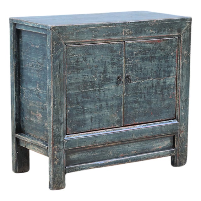 Vintage Chinese Painted and Lacquered Hall Cabinet For Sale