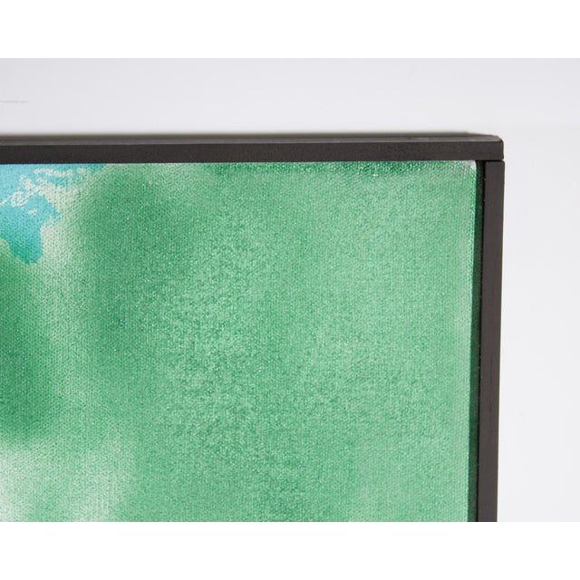 Early 21st Century Signed “Lake in Summer No. Three” Abstract Acrylic on Canvas Painting by Martha Kaplan For Sale - Image 5 of 8