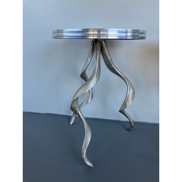 Pair of Arthur Court Gueridon Side Tables, Circa 1970s For Sale - Image 9 of 16