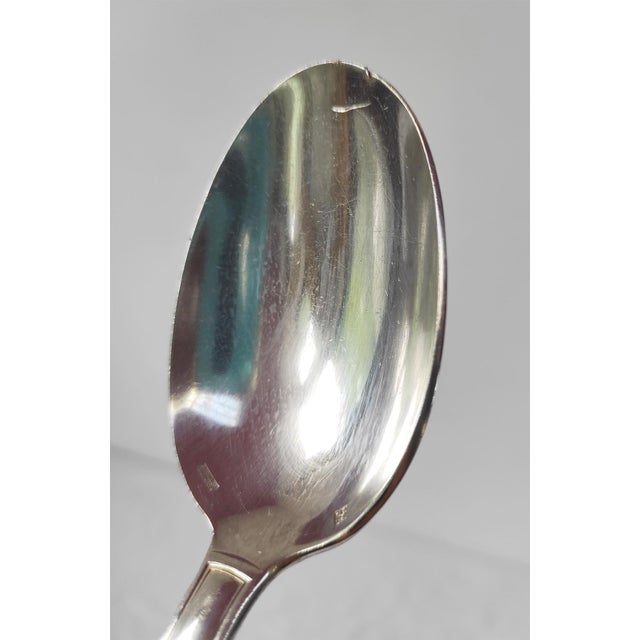 Antique French Cutlery Set for 12 with A.R. Initials by François Frionnet, 1940s, Set of 61 For Sale - Image 14 of 15