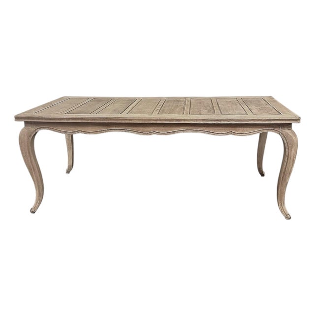 Antique Country French Stripped Fruitwood Dining Table For Sale
