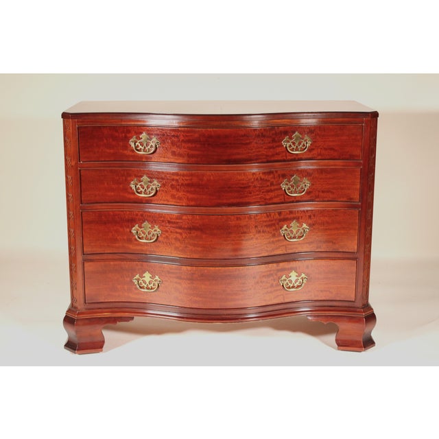 Baker Furniture Company George II style mahogany chest of drawers, late 20th or early 21st century. From Baker's Historic...