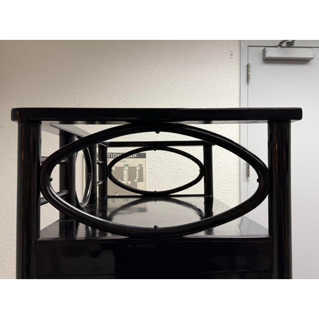 Black Josef Hoffmann Beechwood Vitrine, Circa 1905 For Sale - Image 8 of 12