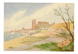 F. Paterson, Temple of Kom Ombo on the Nile, Egypt, 1914, Watercolour