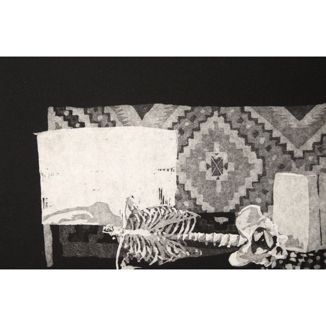 "La Paz De La Muerte" - Still Life Etching in Ink on Paper For Sale In Monterey, CA - Image 6 of 9
