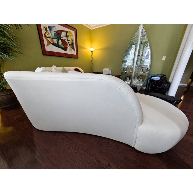 Postmodern Pair of Circa 2000 Weiman Sculptural Chaise Sofas For Sale - Image 3 of 11