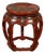 Chinese Ming Dynasty Style 1920s Red and Black Lacquered Drum Stool or Table For Sale