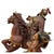 Vintage Handcrafted Bamboo-Woven Statue of Yue Fei, Famous Chinese Warrior For Sale - Image 10 of 18