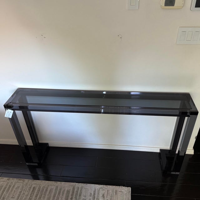 Interlude Home Ava Sofa Table Console in Smoke Color For Sale - Image 12 of 12