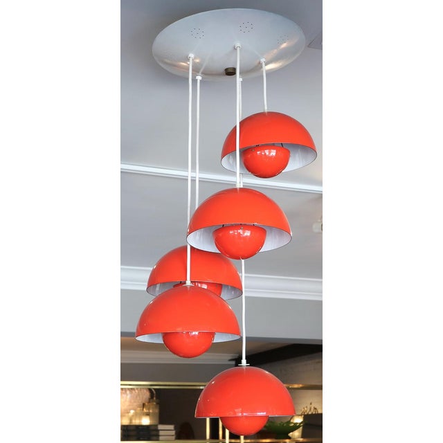 1970's Big Flower Pot Hanging Light by Verner Panton Chairish