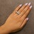 Early 21st Century .925 Sterling Silver 2.0 cttw Lab Grown Diamond Scattered Band Ring (F-G Color, VS1-VS2 Clarity) - Ring - Size 6 For Sale - Image 5 of 6