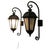 Black Large Entrance Door Wall Lights, 1970, Set of 2 For Sale - Image 8 of 8