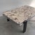 Charcoal Violetta Calacatta Marble Coffee Table on Chrome Base, 1970s For Sale - Image 8 of 16