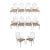 Vintage Century Furniture Pagoda Dining Chairs- Set of 10 For Sale