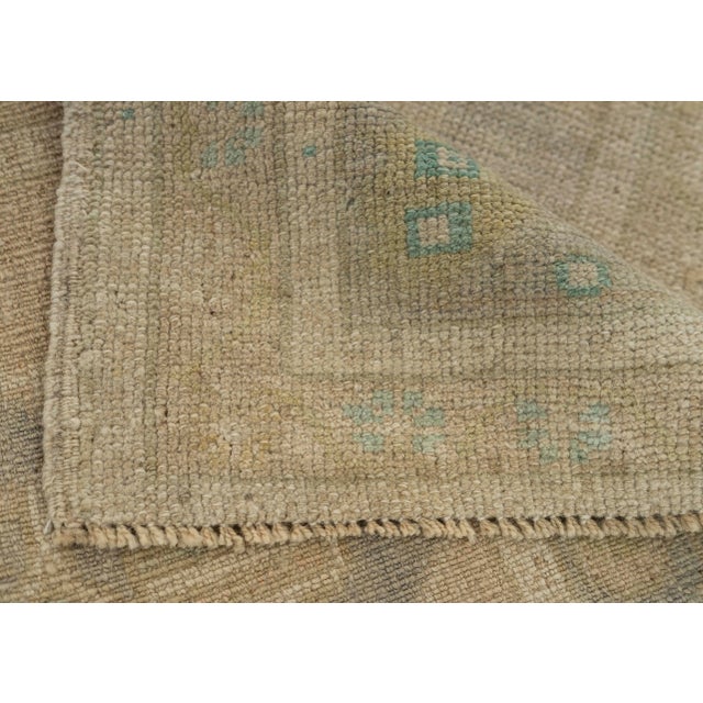 Turkish Mini Rug Oriental Hand Knotted Vintage Rug 1'10" x 3'8" #21011 For Sale In Houston - Image 6 of 8