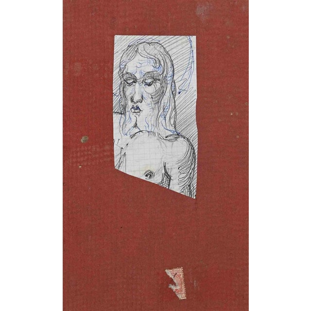 Portrait of Christ is an original artwork realized by the Unknown Artist in the early 20th century. Original pen drawing...