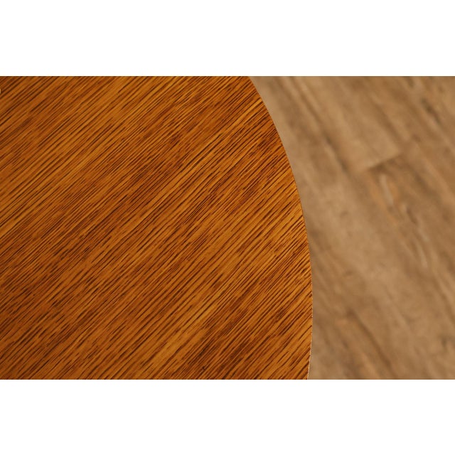 Stickley Mission Ellis Inlaid Round Oak Side Table For Sale - Image 10 of 18