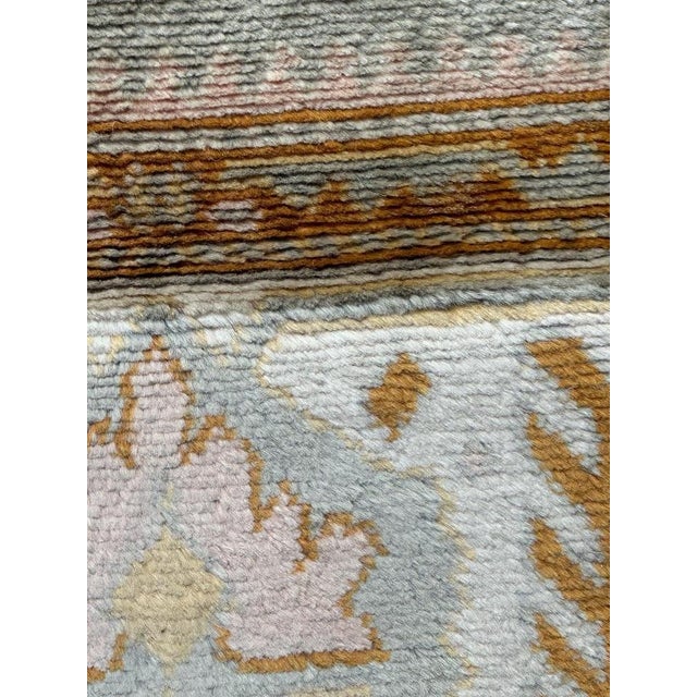 Mid-Century Oushak Rug, 1950s For Sale - Image 4 of 17