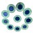 2000 - 2009 Set of 10 Made in Italy Coastal Starfish Buffet-Charger Plates For Sale - Image 5 of 9