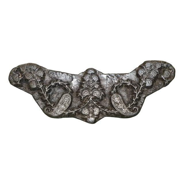 Antique Hand Carved Butterfly Boarder Printing Block for Wallpaper For Sale