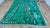Handmade Moroccan Beni Ourain Rug, Emerald Green Abstract, 9'7" X 6'9" For Sale In Boston - Image 6 of 15
