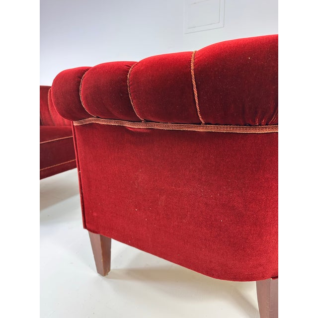 1940s Pair of 1940's Swedish Lounge Chairs For Sale - Image 5 of 10